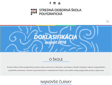 Tablet Screenshot of polygraficka.sk